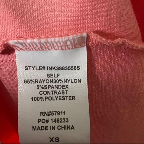 Superfoxx V-neck Ruffle Sheath Dress in Pink Papaya - Picture 9 of 9